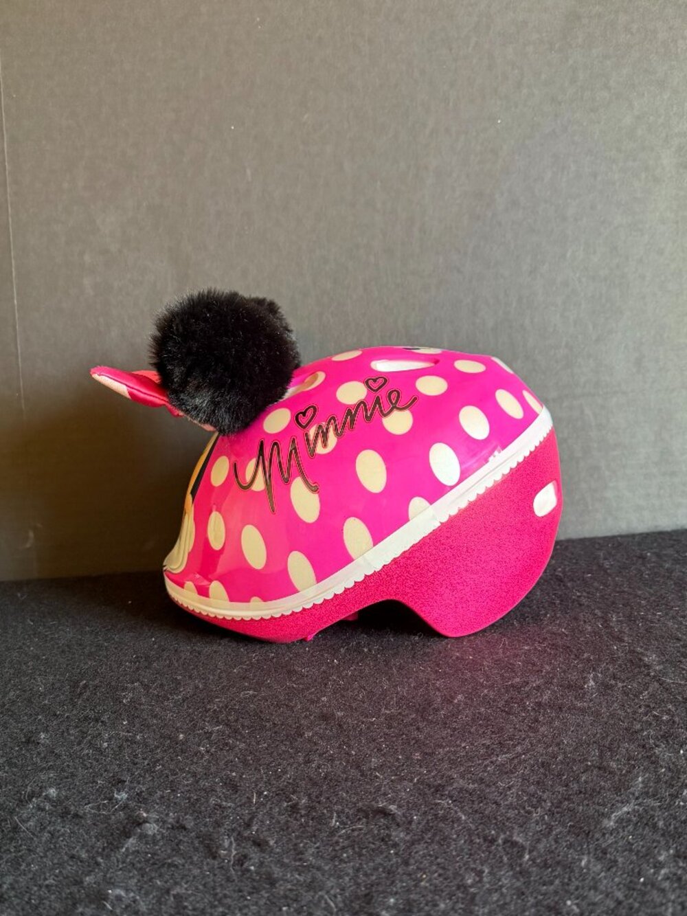 Bell Disney Minnie Mouse Pom-Pom Ears Toddler Bike Helmet - Picture 4 of 10